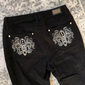 Earl size 8 black skinny jeans